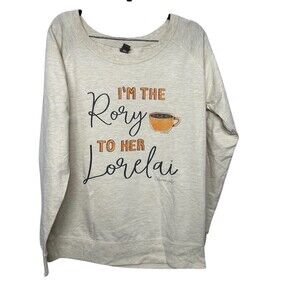 Instant Message Gilmore Girls Graphic Pullover Sweatshirt Womens XL Rory